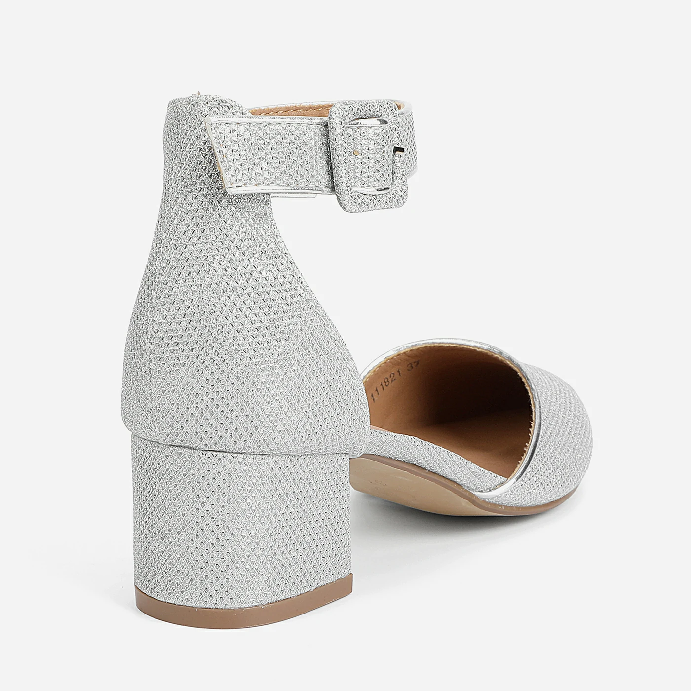 נעל עקב כסף 38