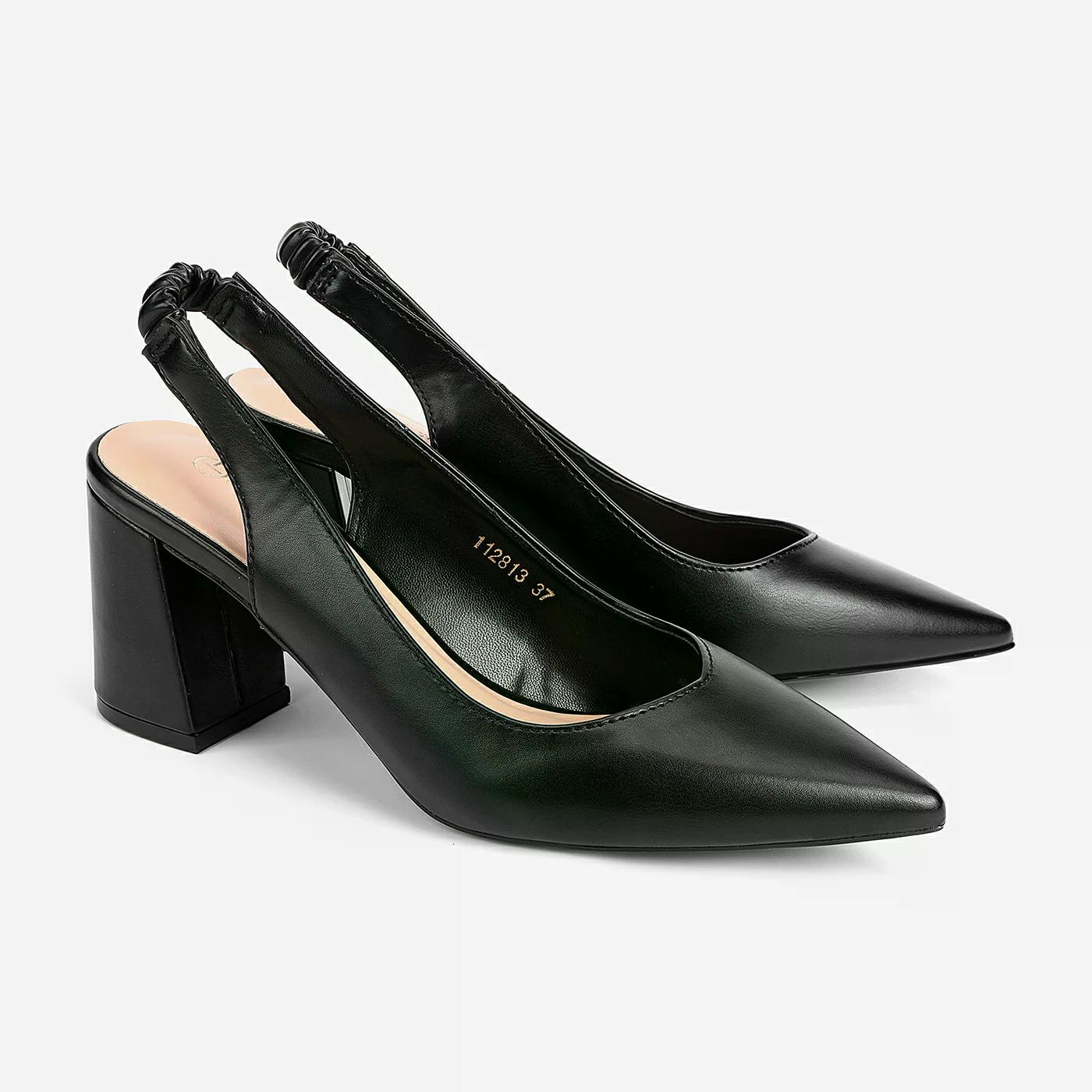 נעל עקב שחור 37