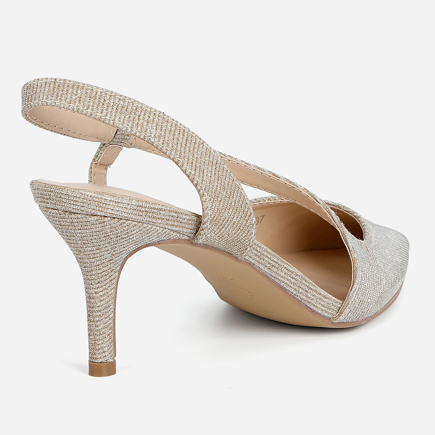 נעל עקב זהב 38