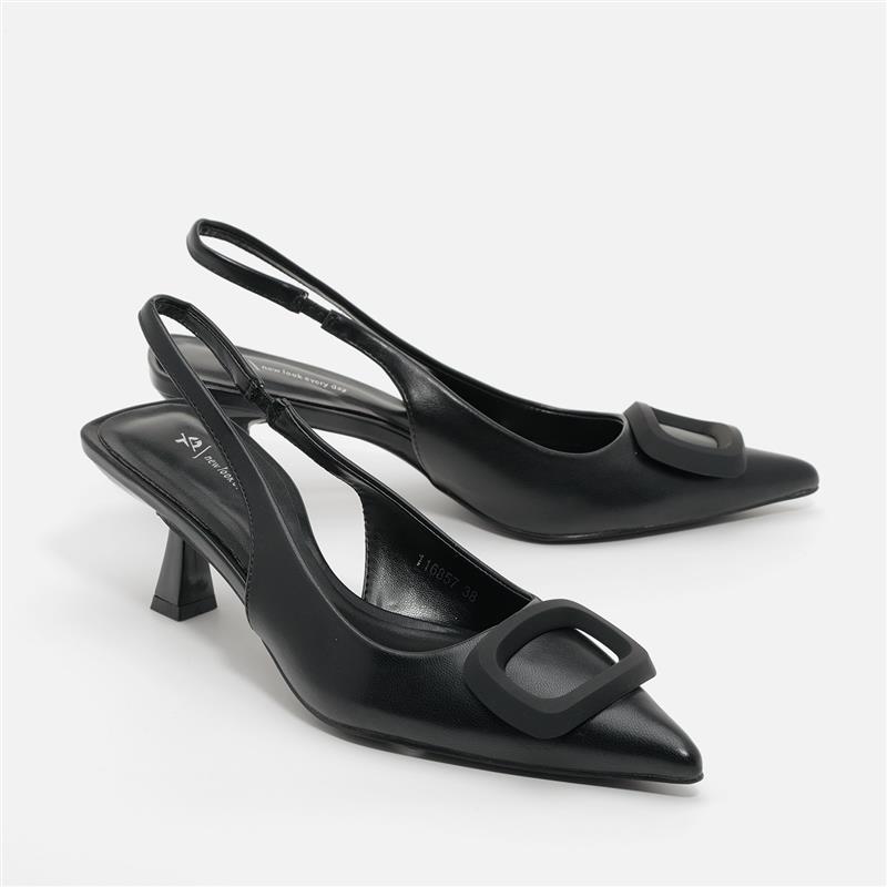 נעל עקב שחור 37