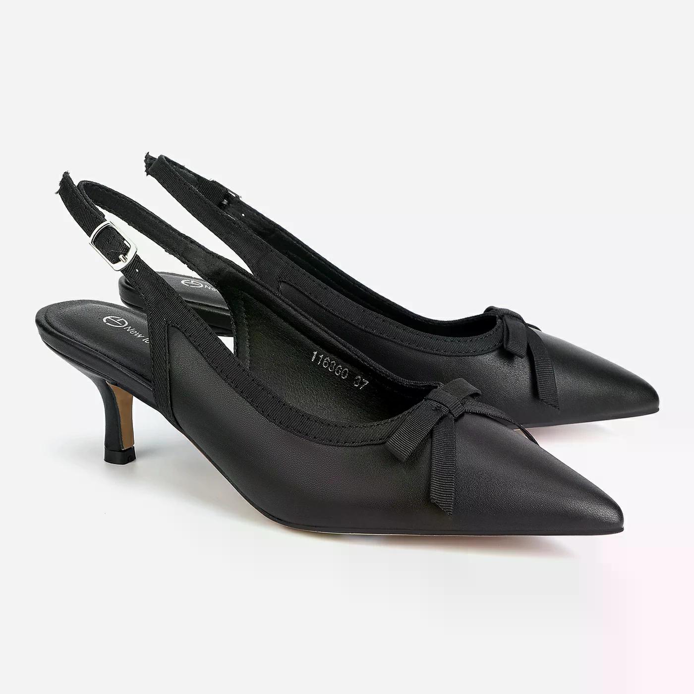 נעל עקב שחור 38