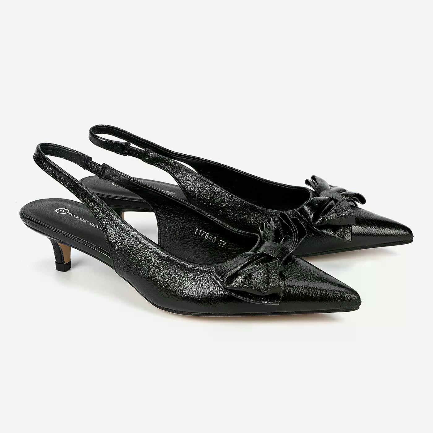 נעל עקב שחור 39