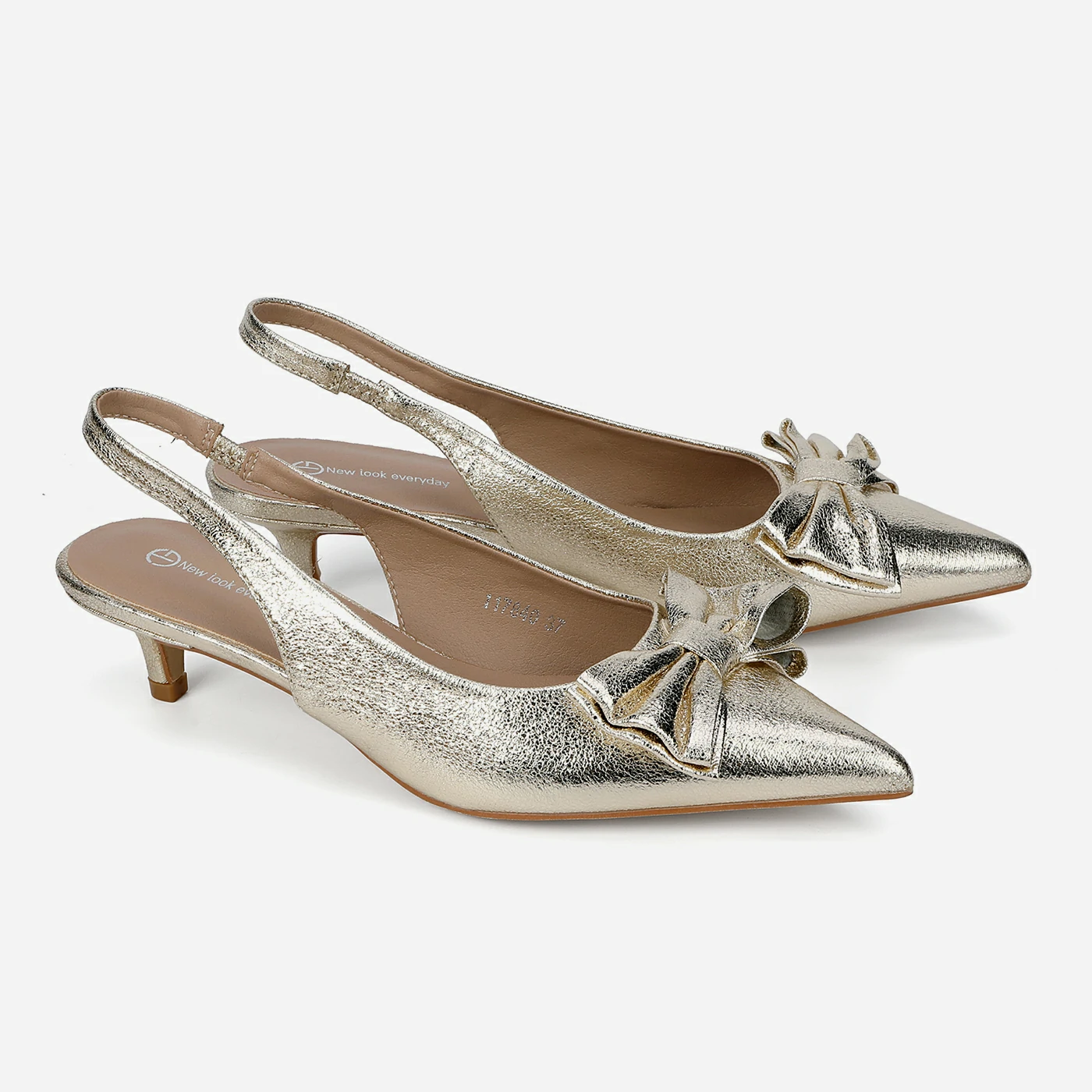 נעל עקב זהב 36