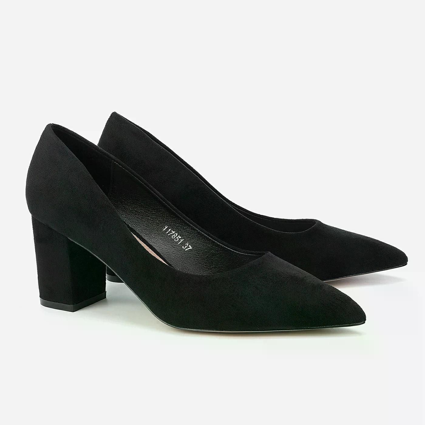 נעל עקב שחור 38