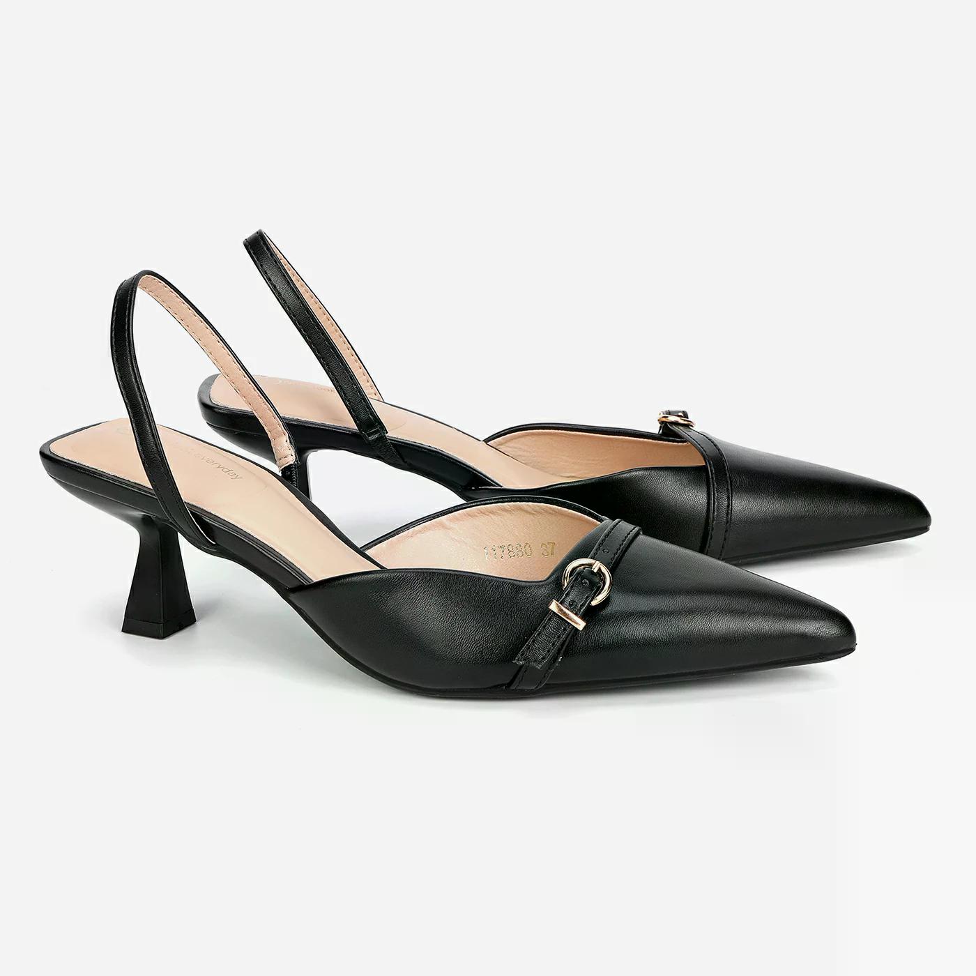 נעל עקב שחור 39