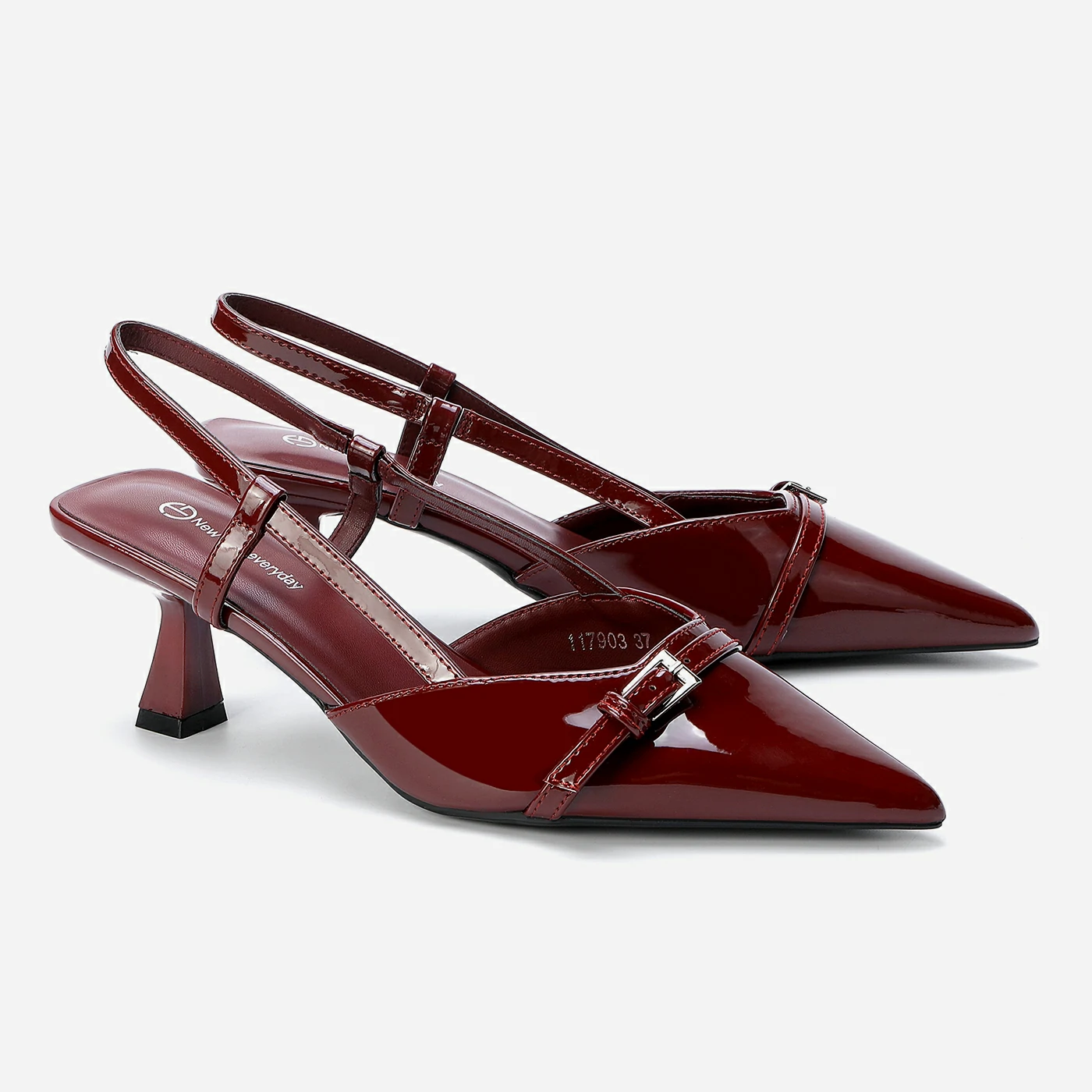 נעל עקב בורדו 38