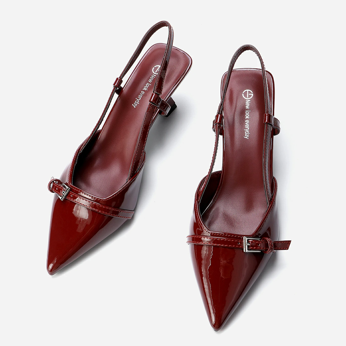 נעל עקב בורדו 38