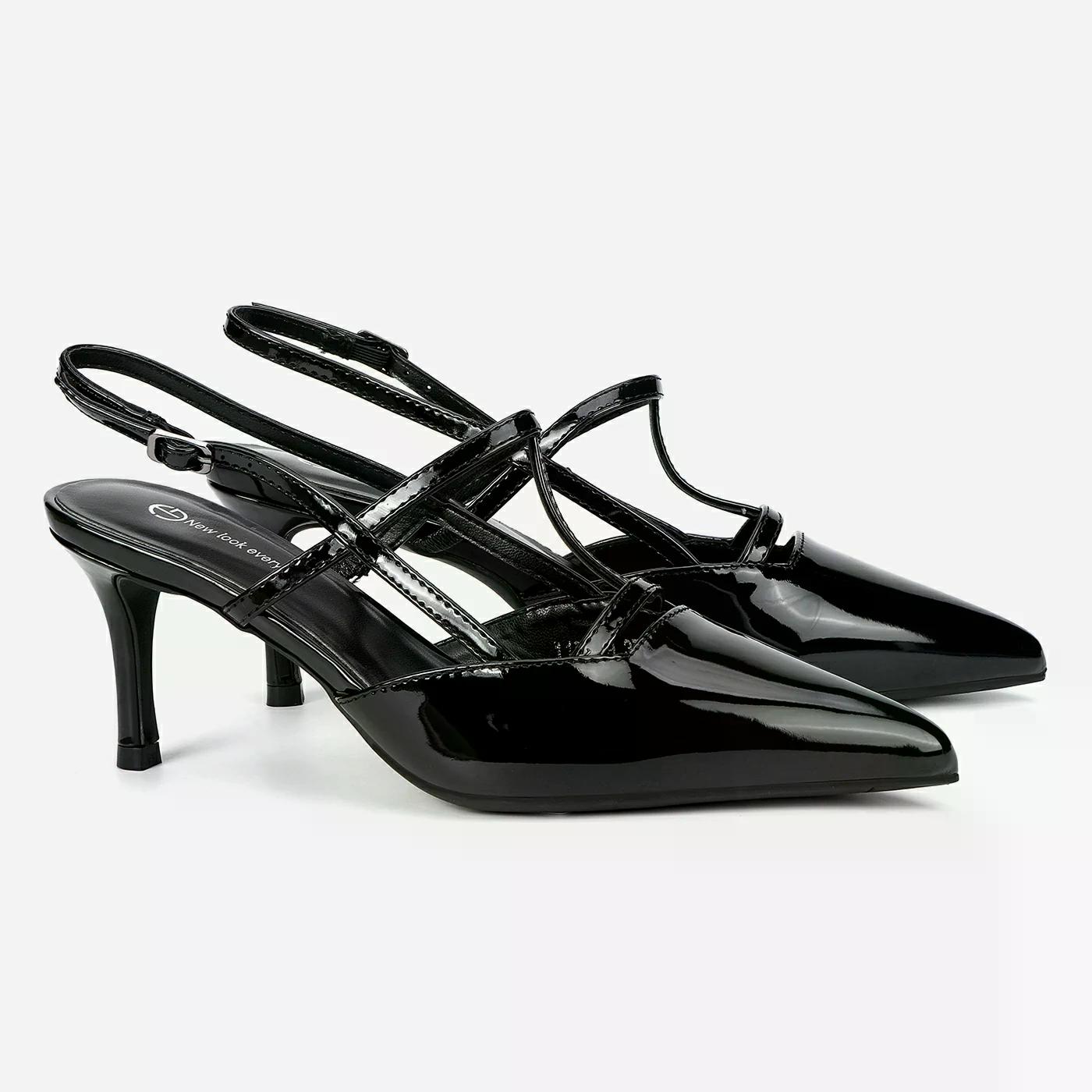 נעל עקב שחור 39