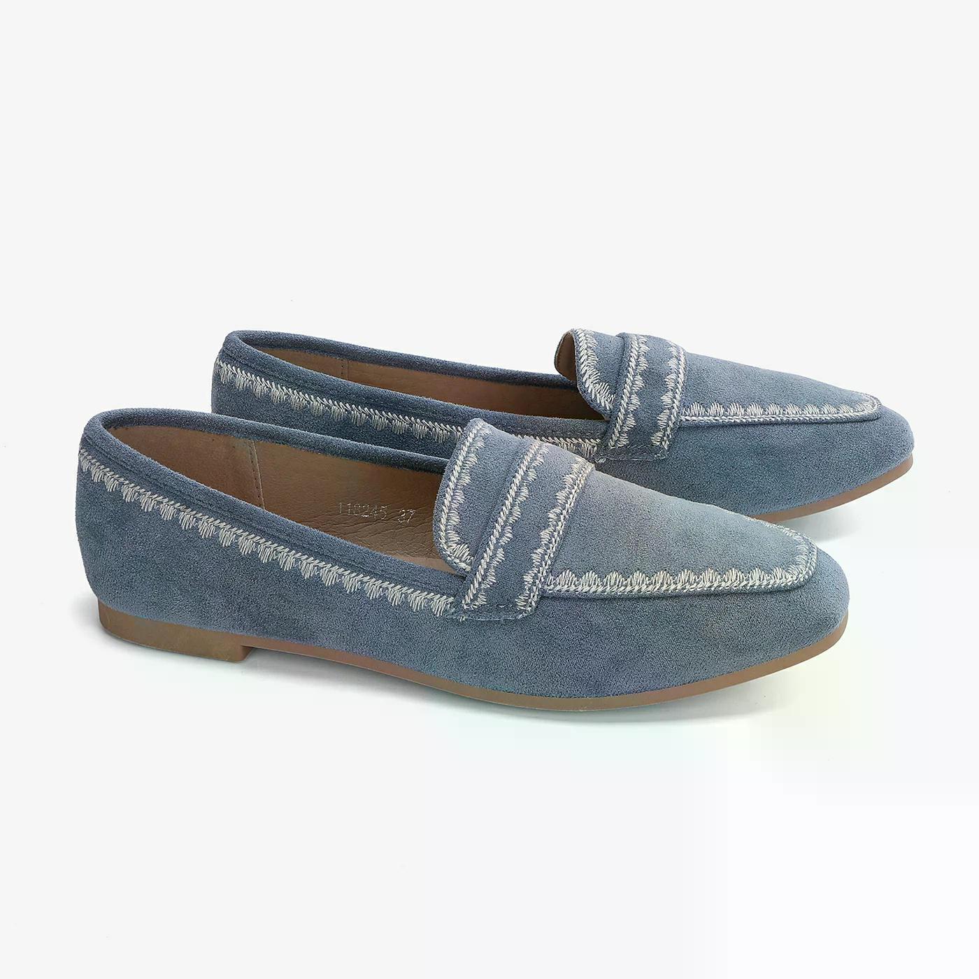 נעל שטוחה תכלת 36