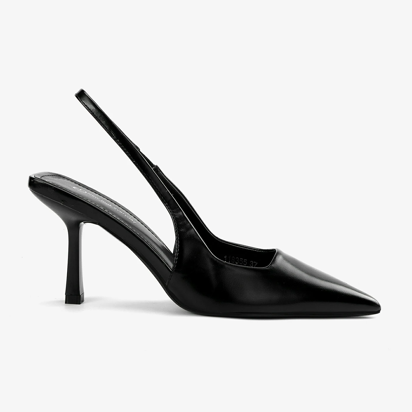 נעל עקב שחור 40