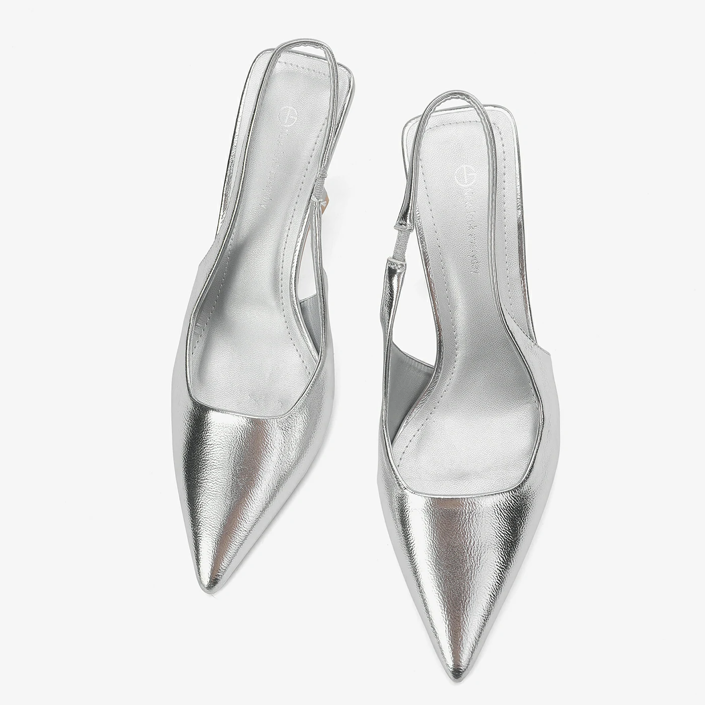 נעל עקב כסף 36