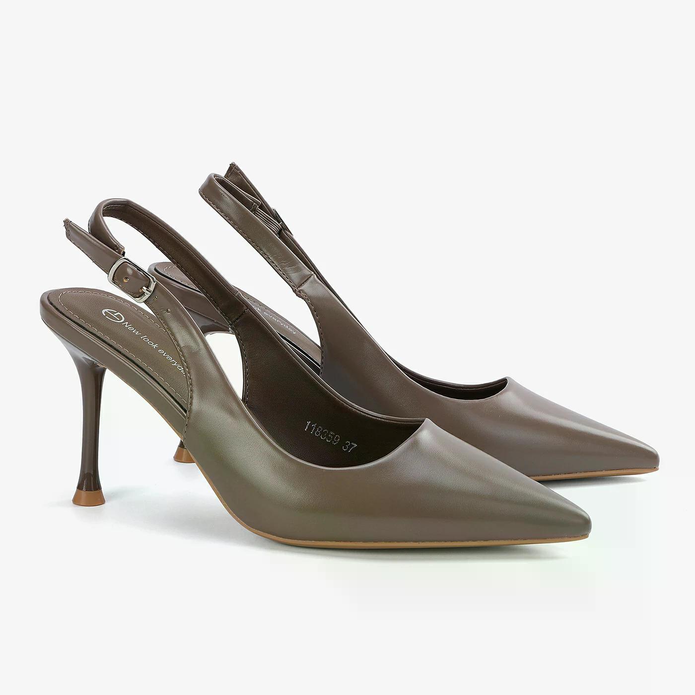 נעל עקב מוקה 41