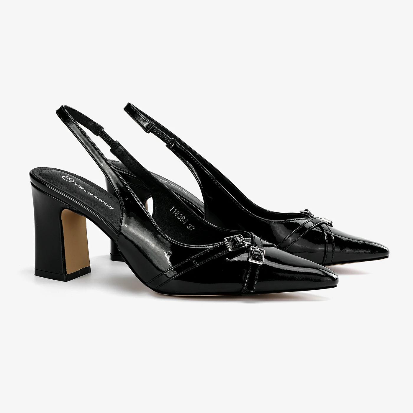 נעל עקב שחור 37