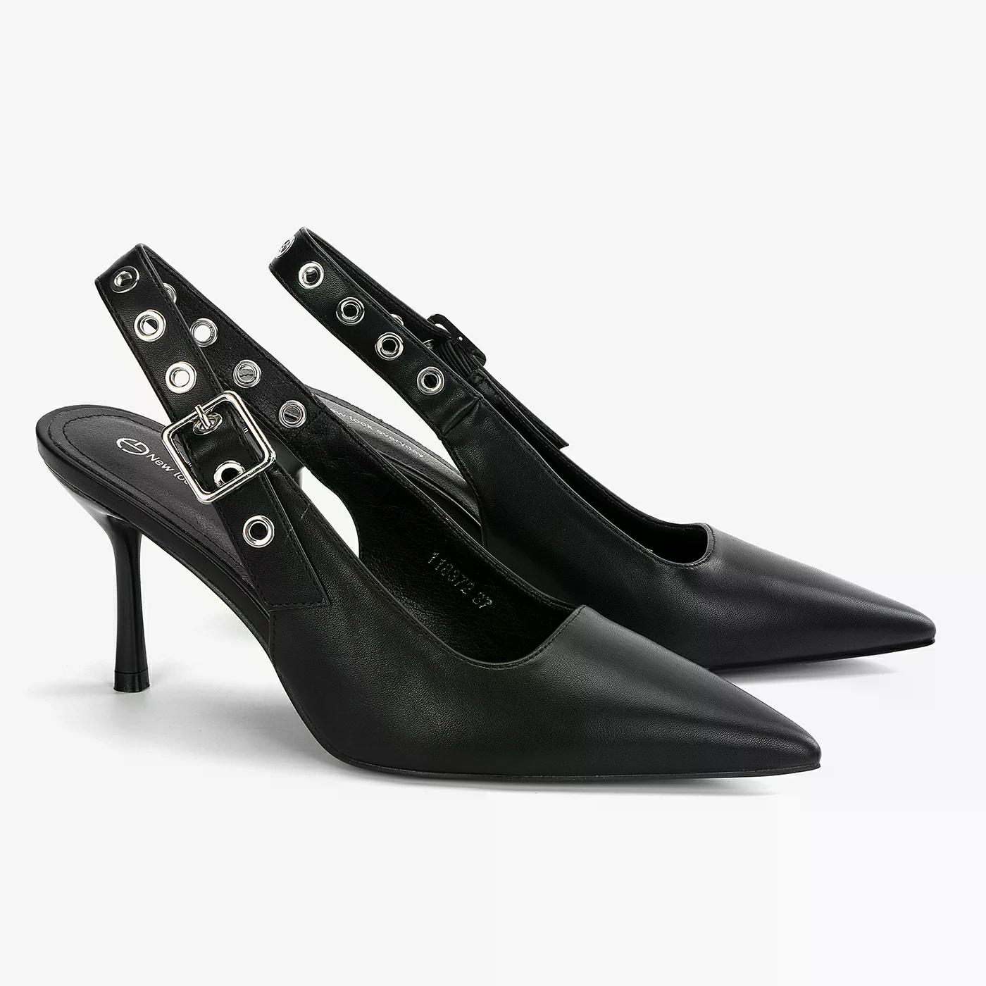 נעל עקב שחור 39