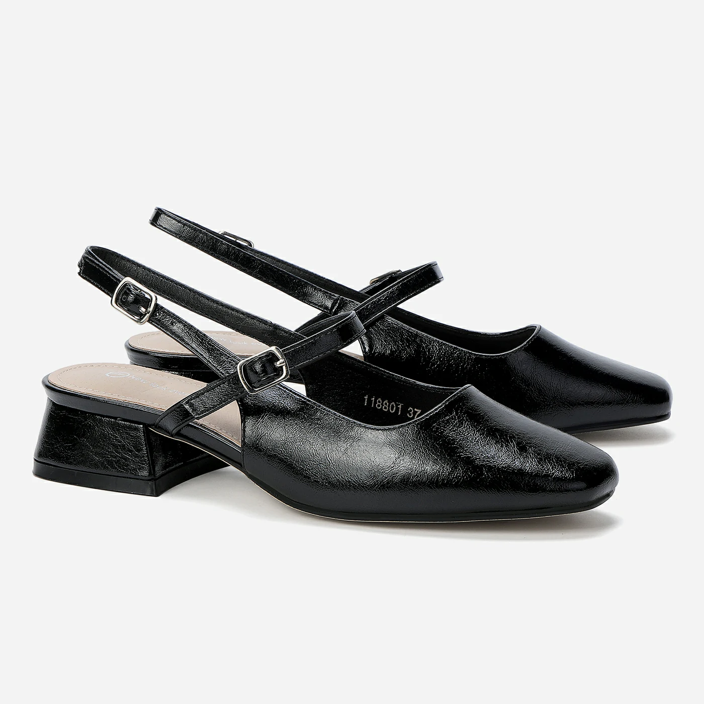 נעל עקב שחור 39