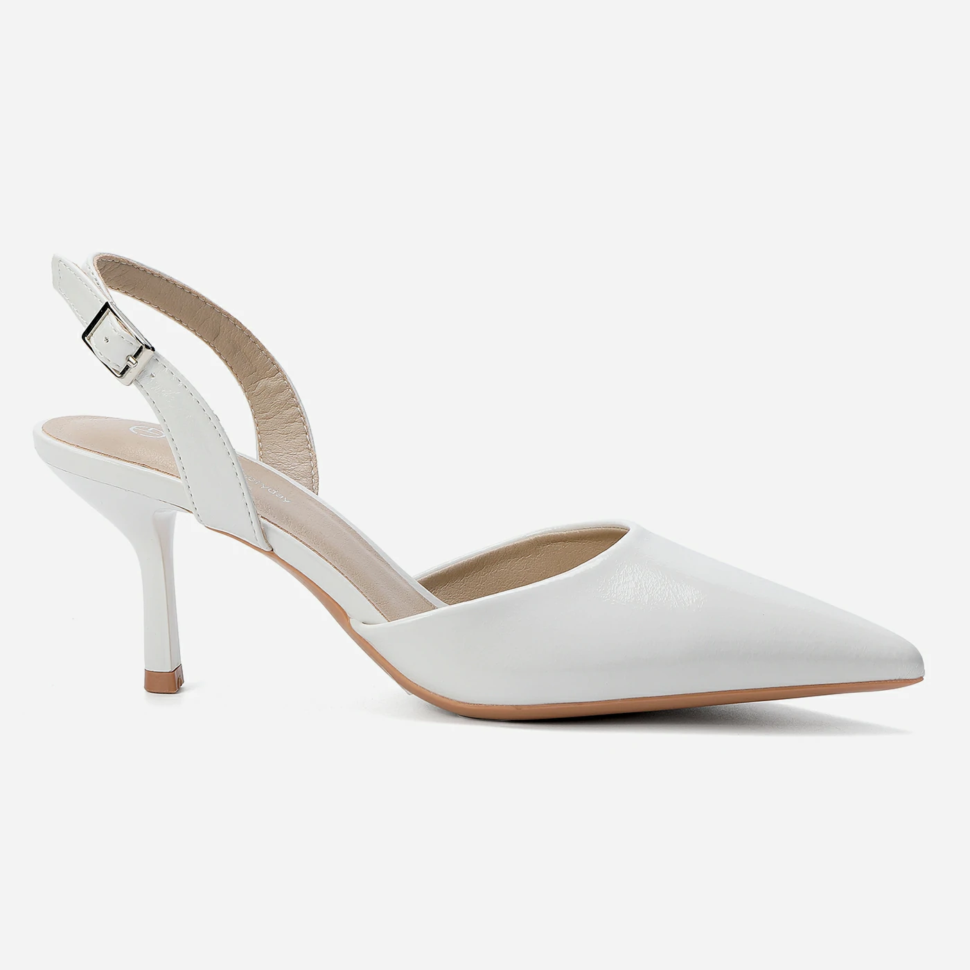 נעל עקב לבן 41