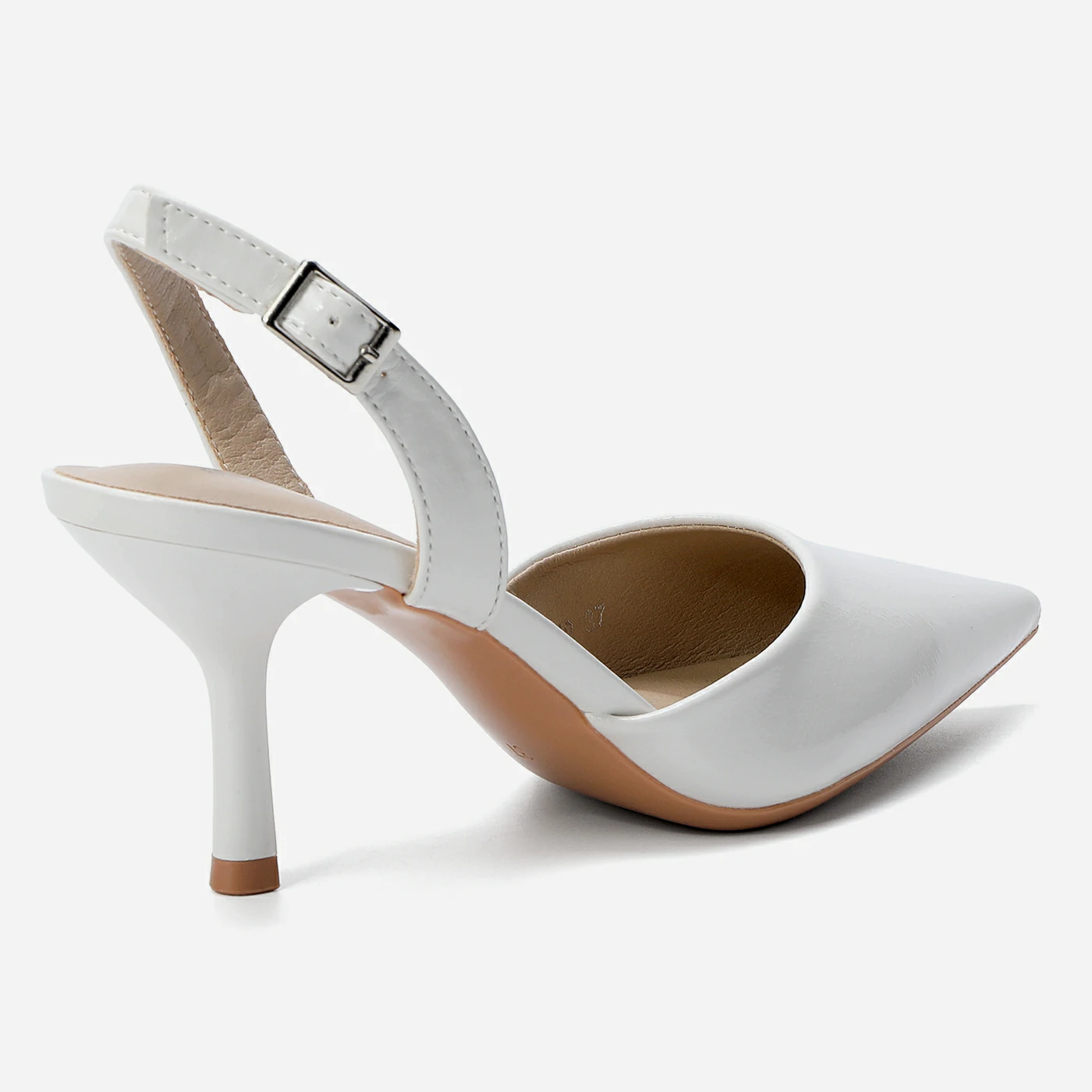 נעל עקב לבן 41