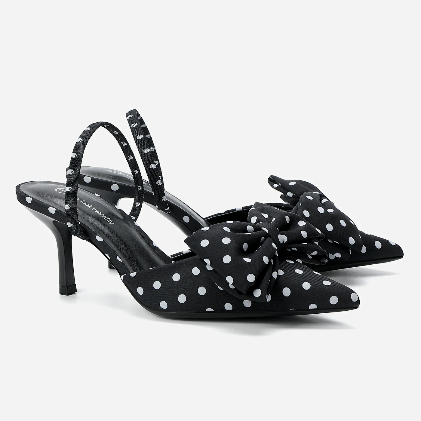 נעל עקב שחור 36