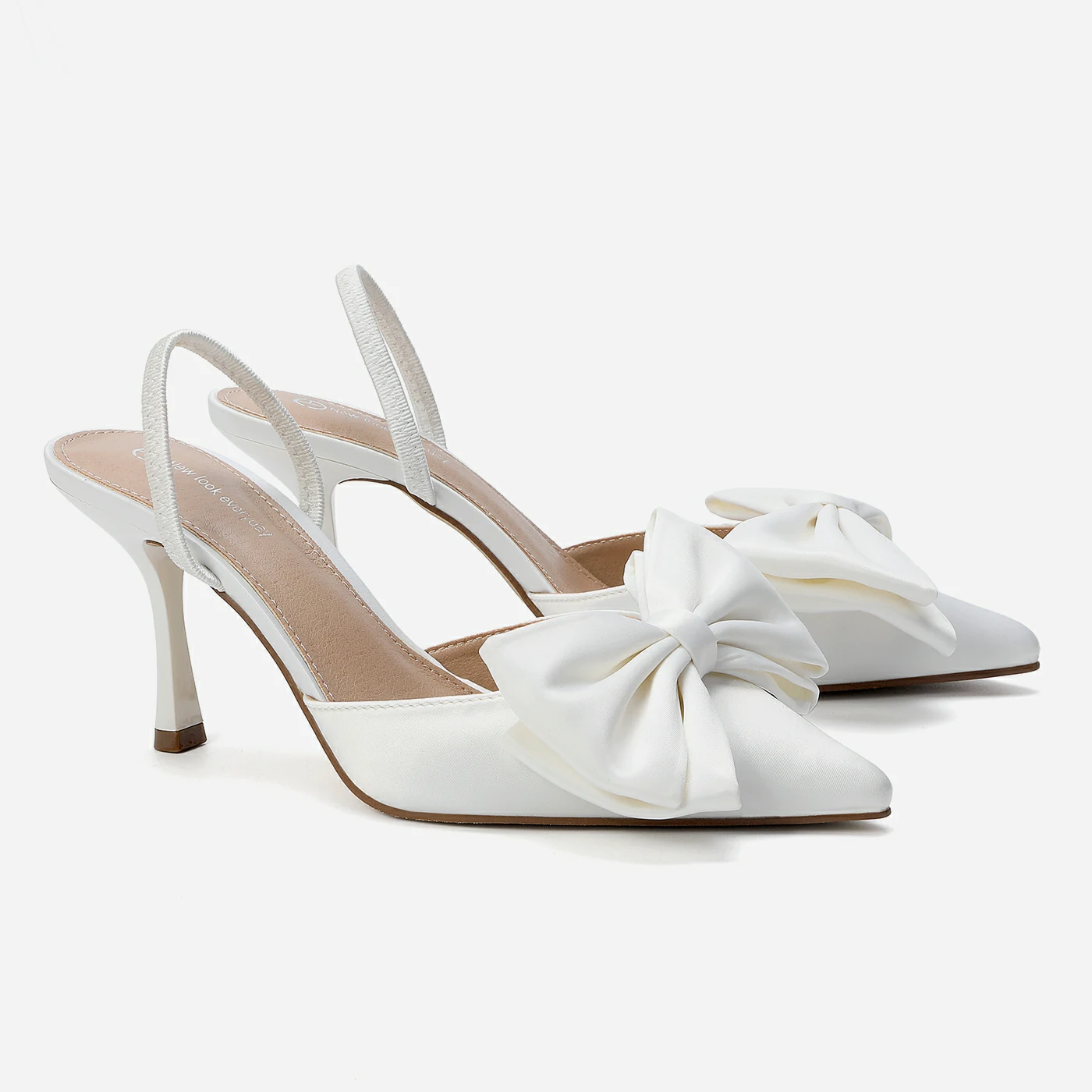 נעל עקב לבן 36