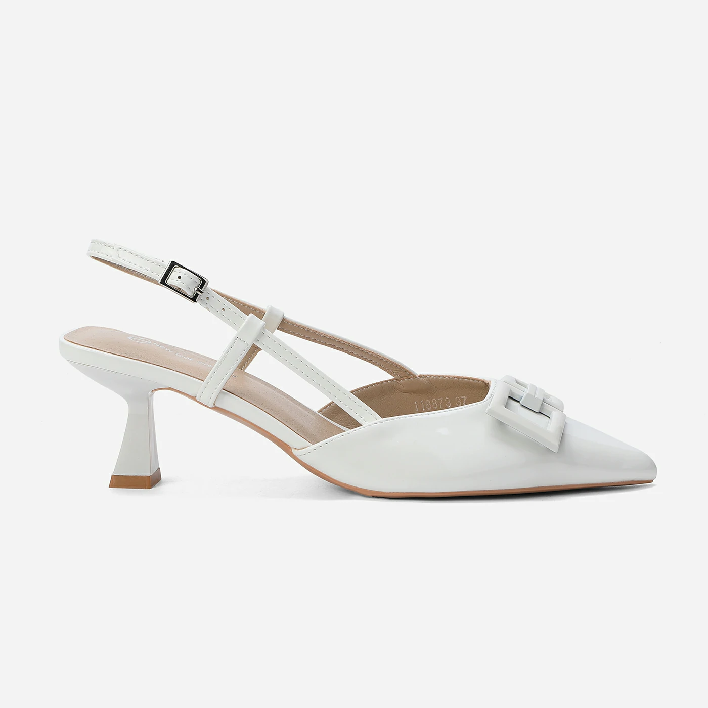 נעל עקב לבן 40