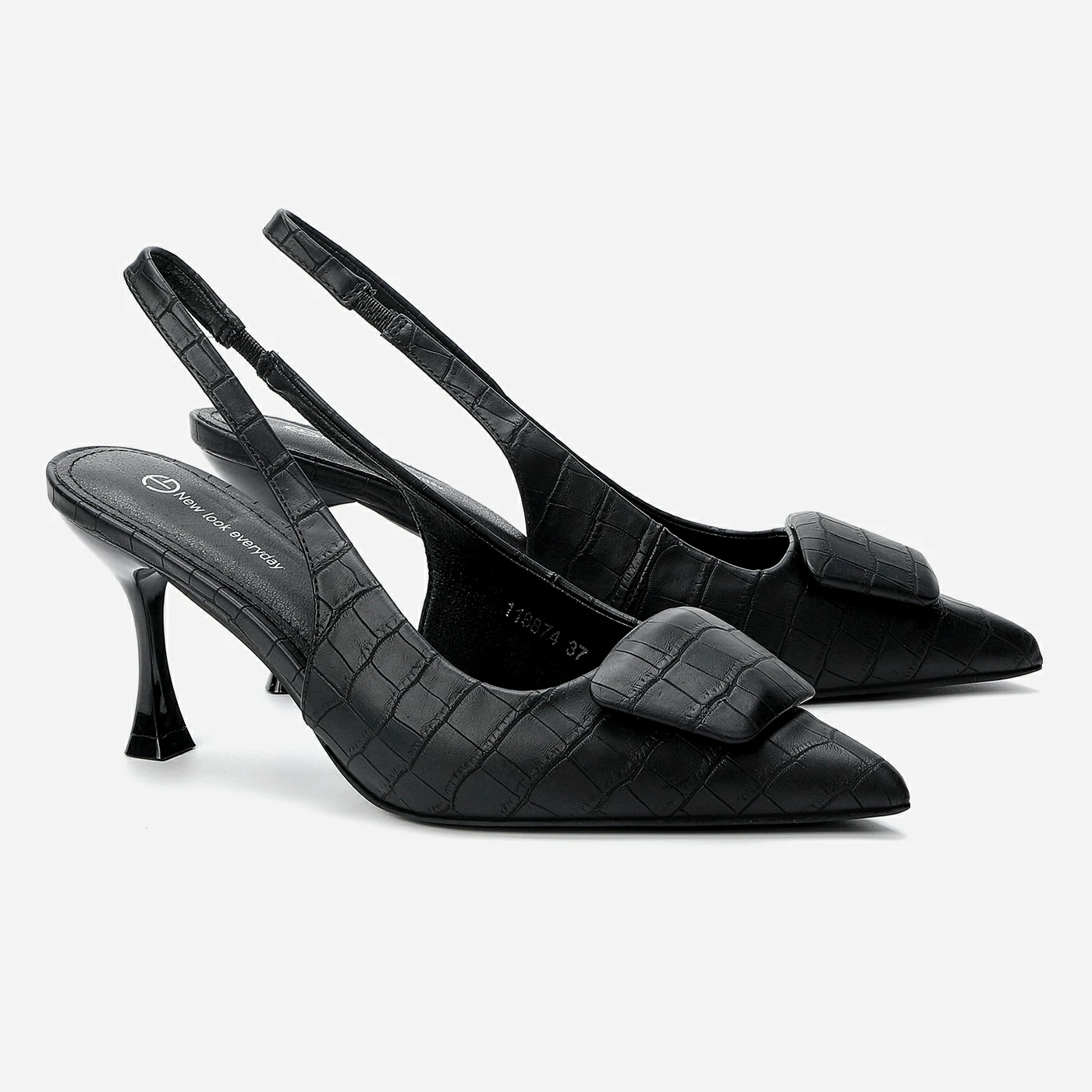 נעל עקב שחור 38