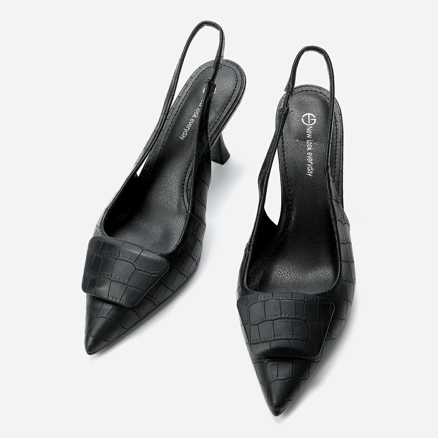 נעל עקב שחור 38