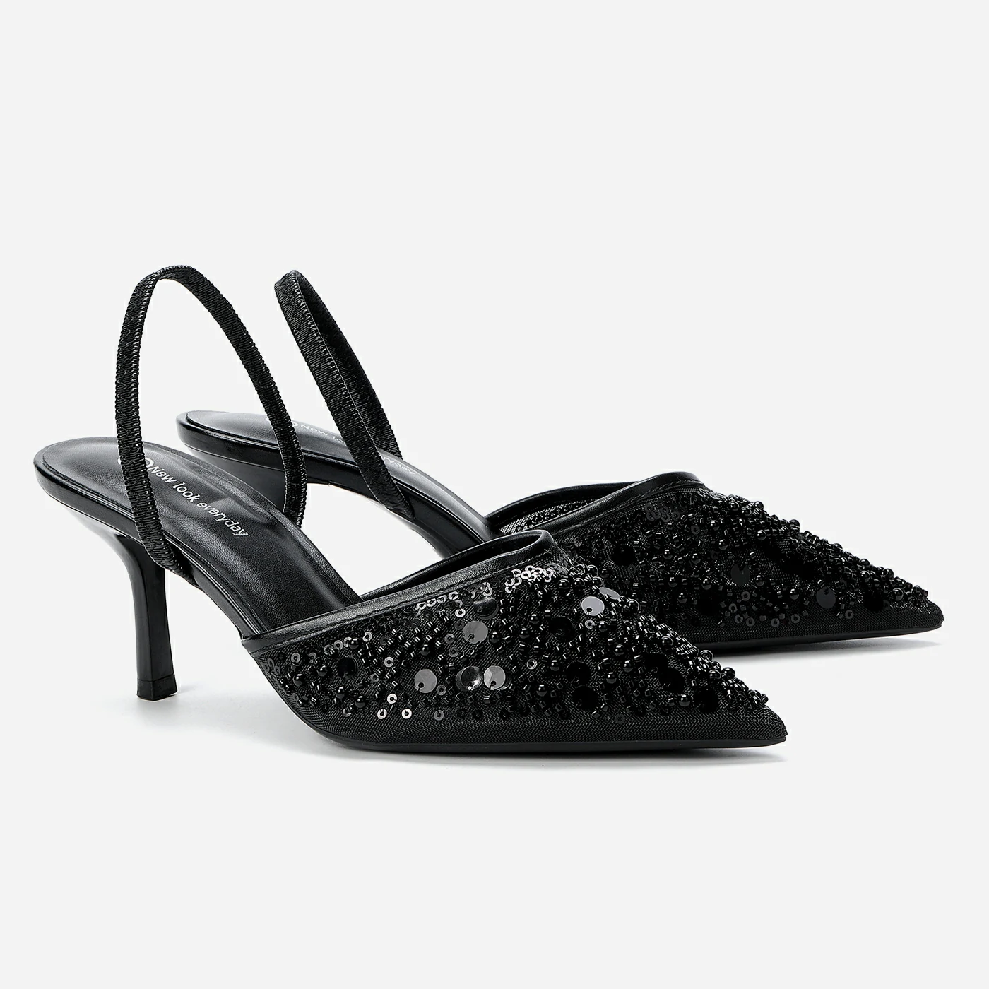 נעל עקב שחור 39