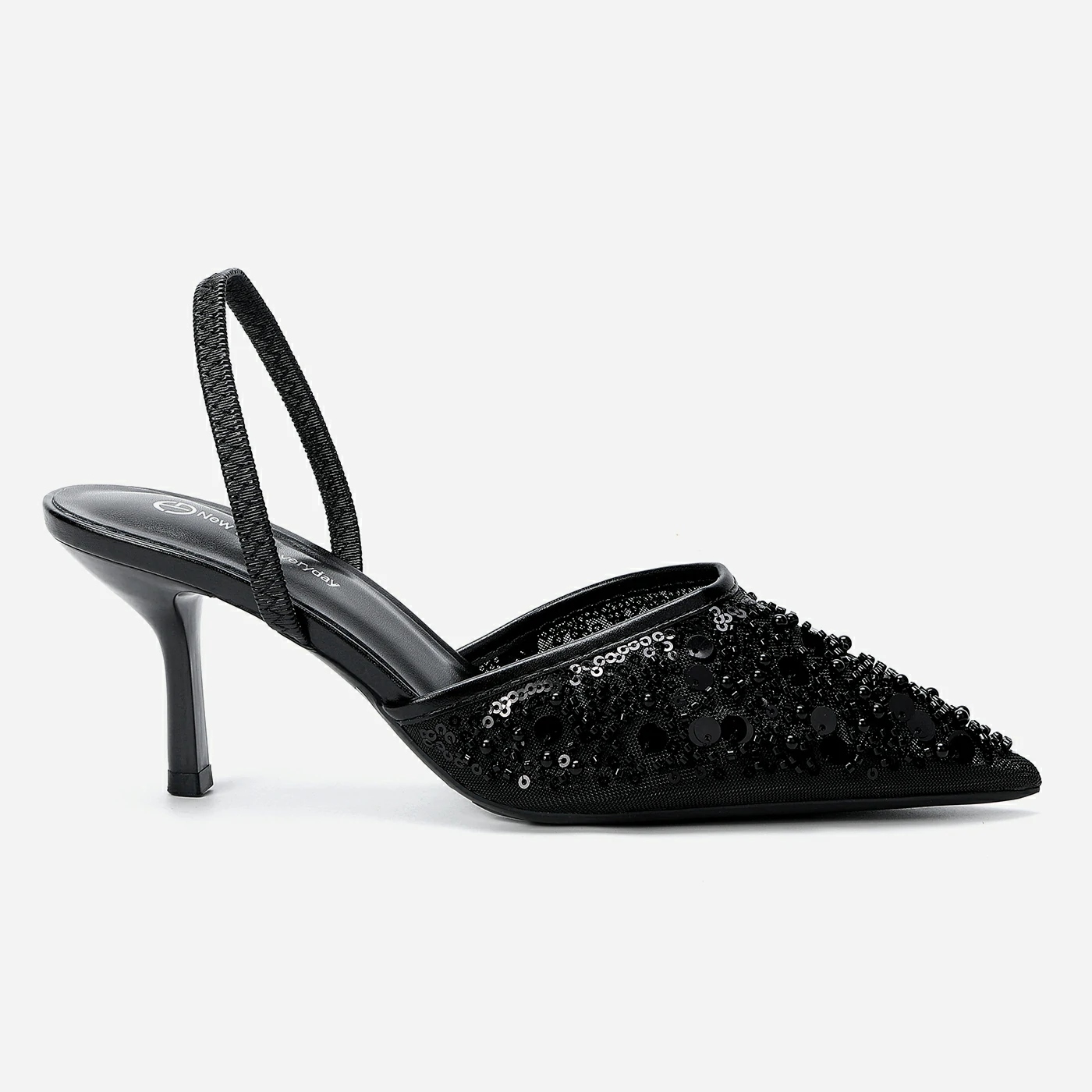 נעל עקב שחור 39