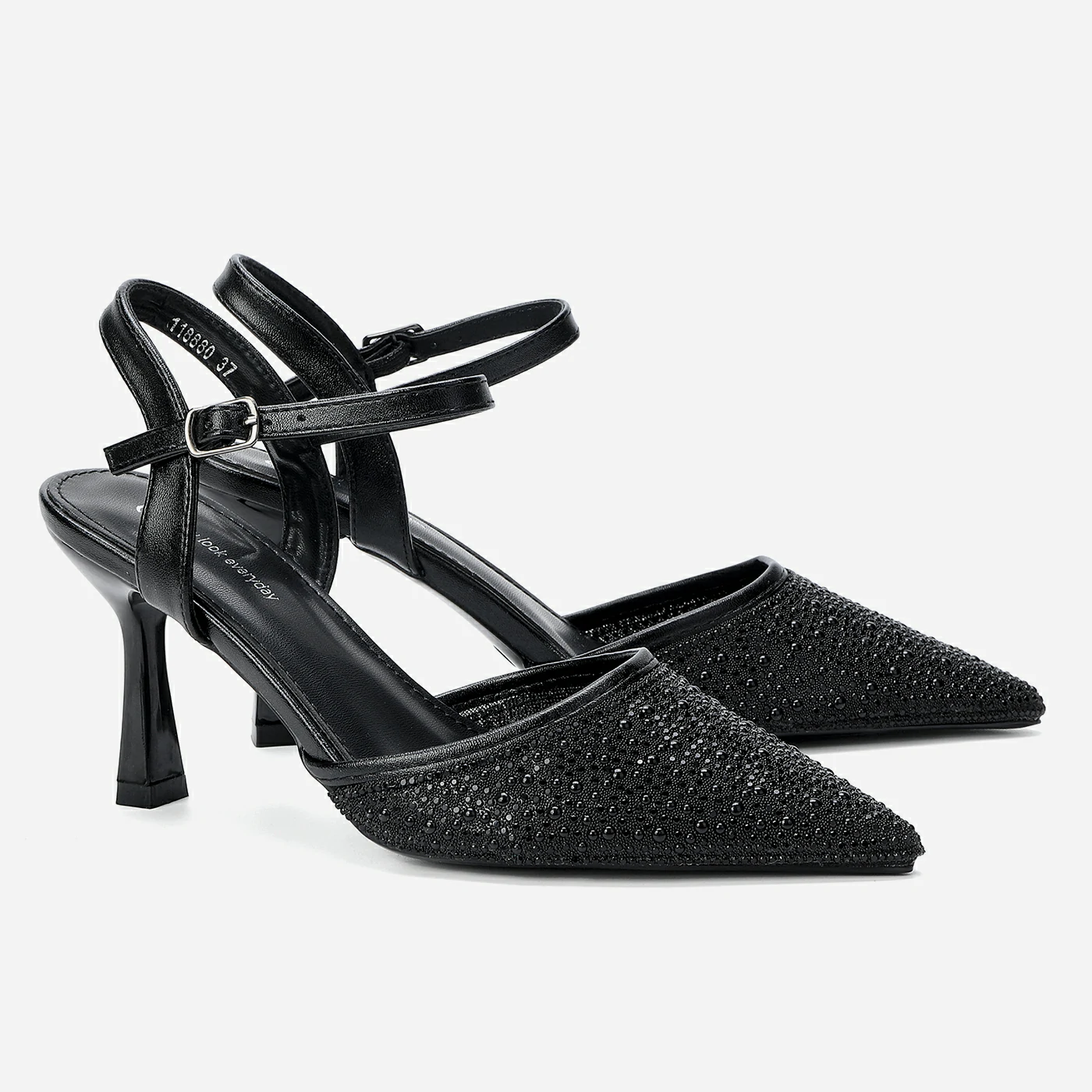 נעל עקב שחור 36