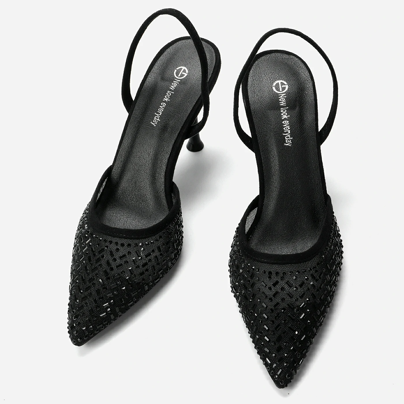 נעל עקב שחור 38