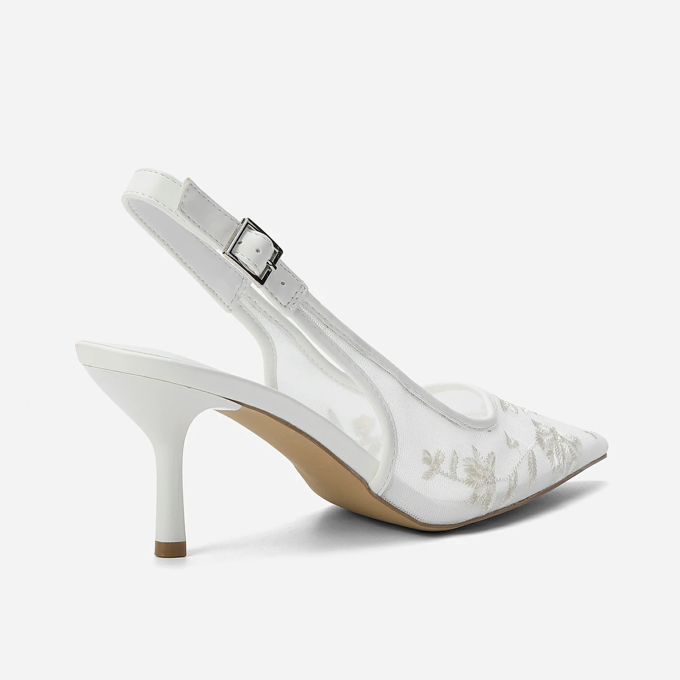 נעל עקב לבן 37