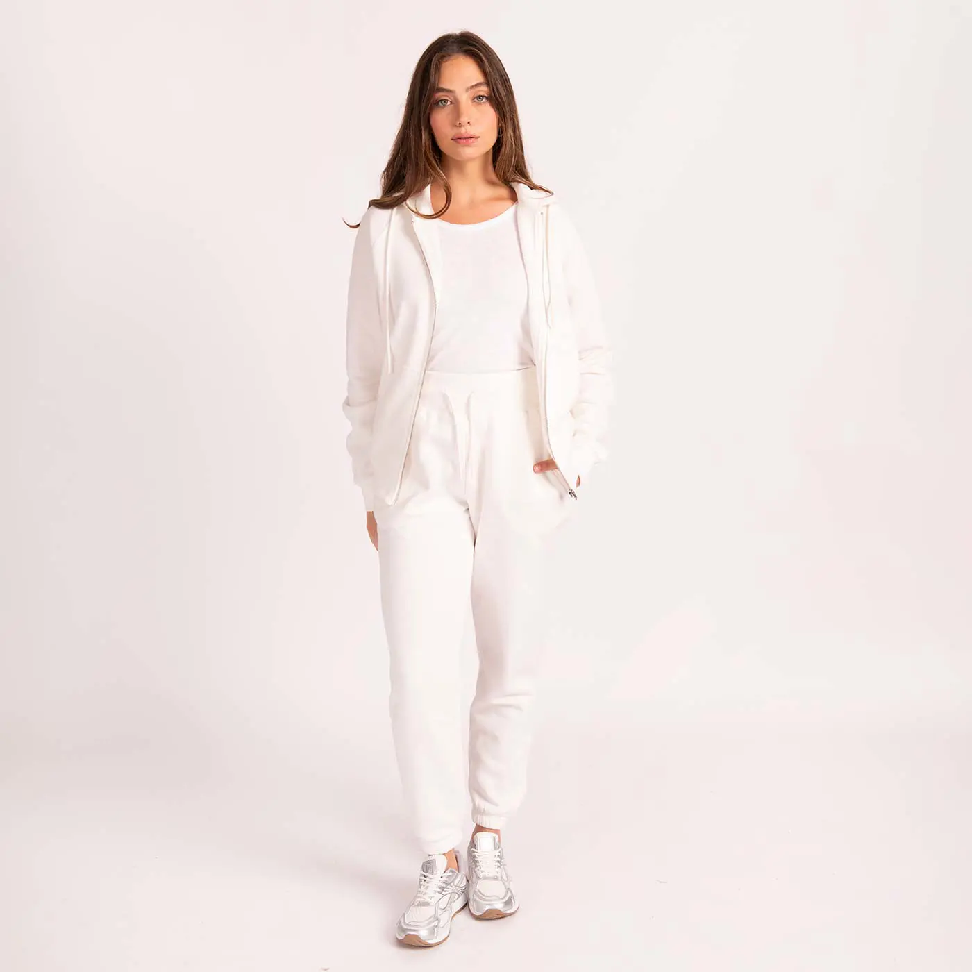 מכנסיים וחצאיות לבן L