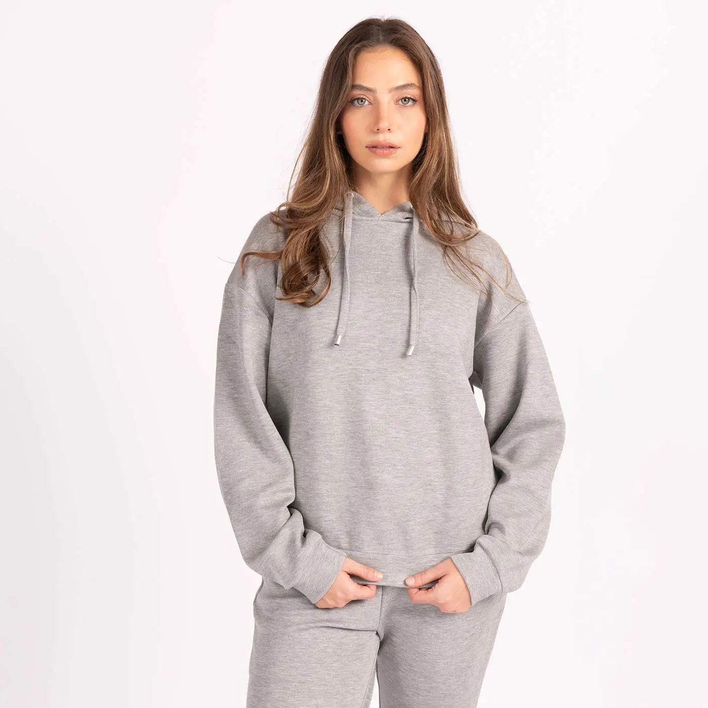 סווטשירטים וקפוצ'ונים אפור מלאנג XL