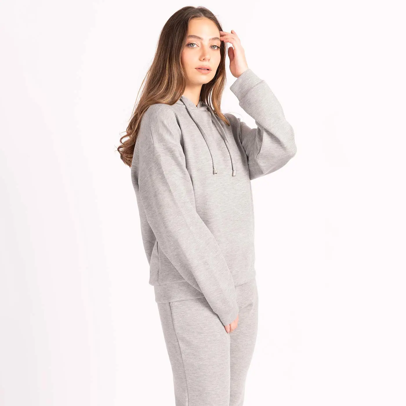 סווטשירטים וקפוצ'ונים אפור מלאנג XL