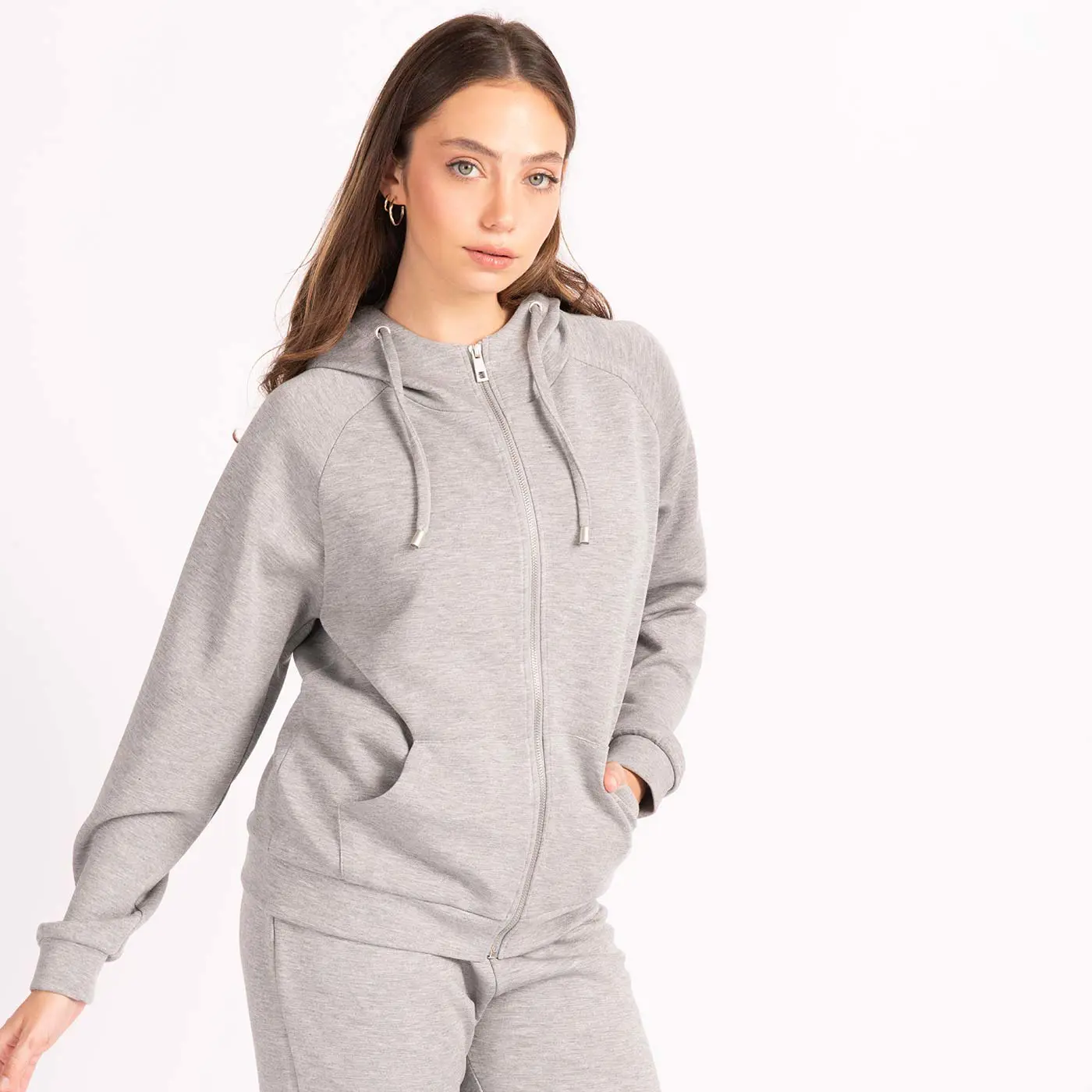 סווטשירטים וקפוצ'ונים אפור מלאנג L