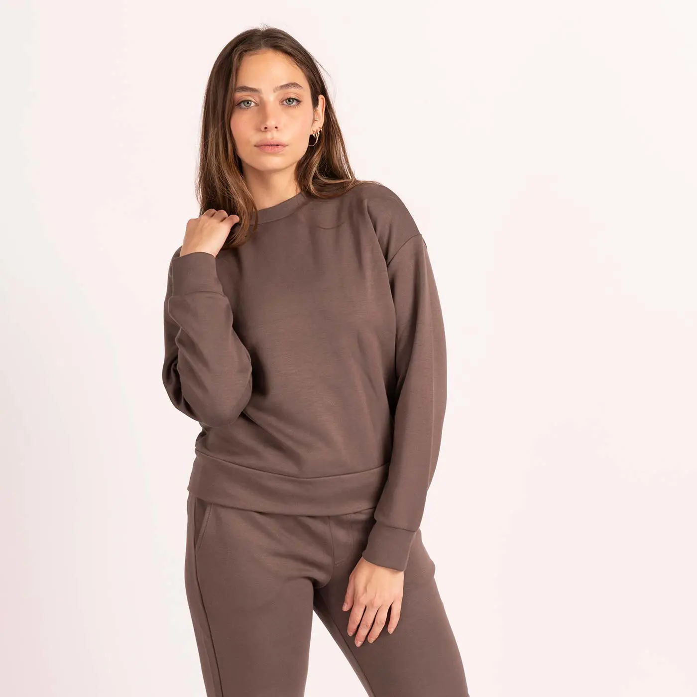 סווטשירטים וקפוצ'ונים חום L