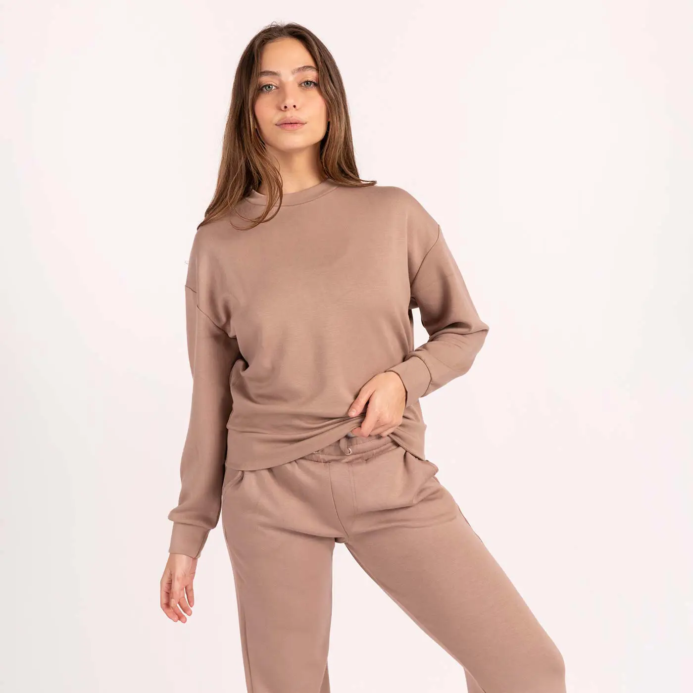 סווטשירטים וקפוצ'ונים חאקי L