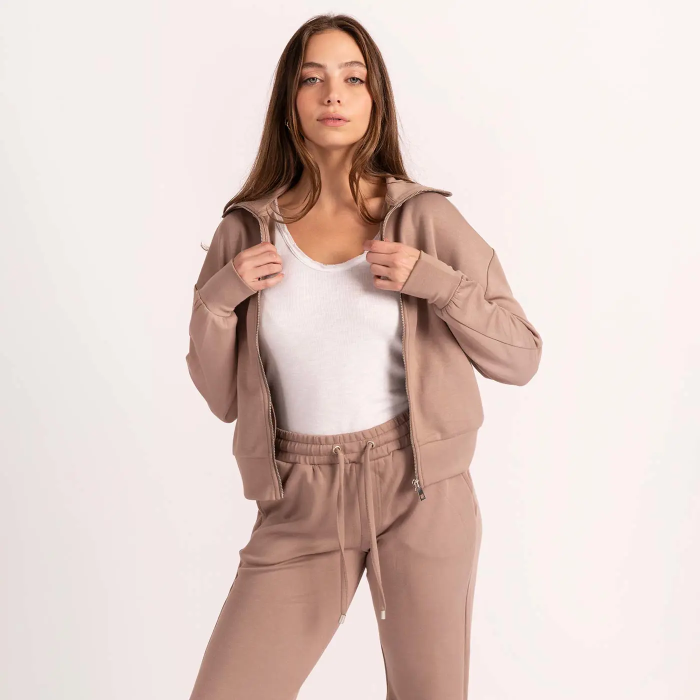 סווטשירטים וקפוצ'ונים חאקי M