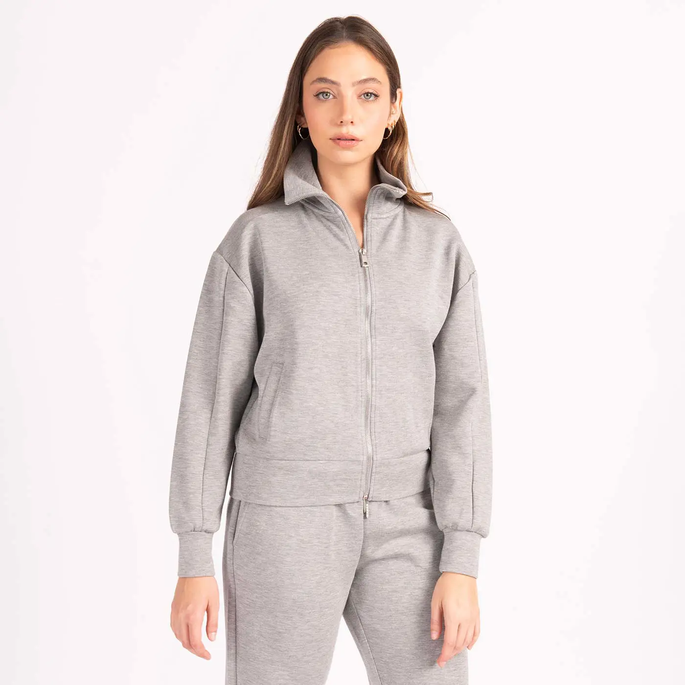 סווטשירטים וקפוצ'ונים אפור מלאנג L