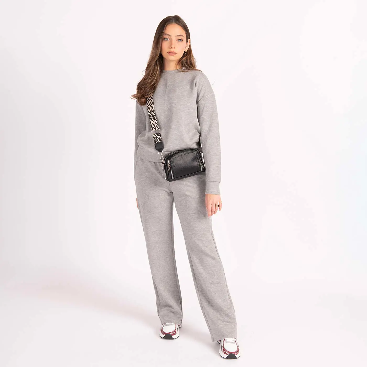 מכנסיים וחצאיות אפור מלאנג XL