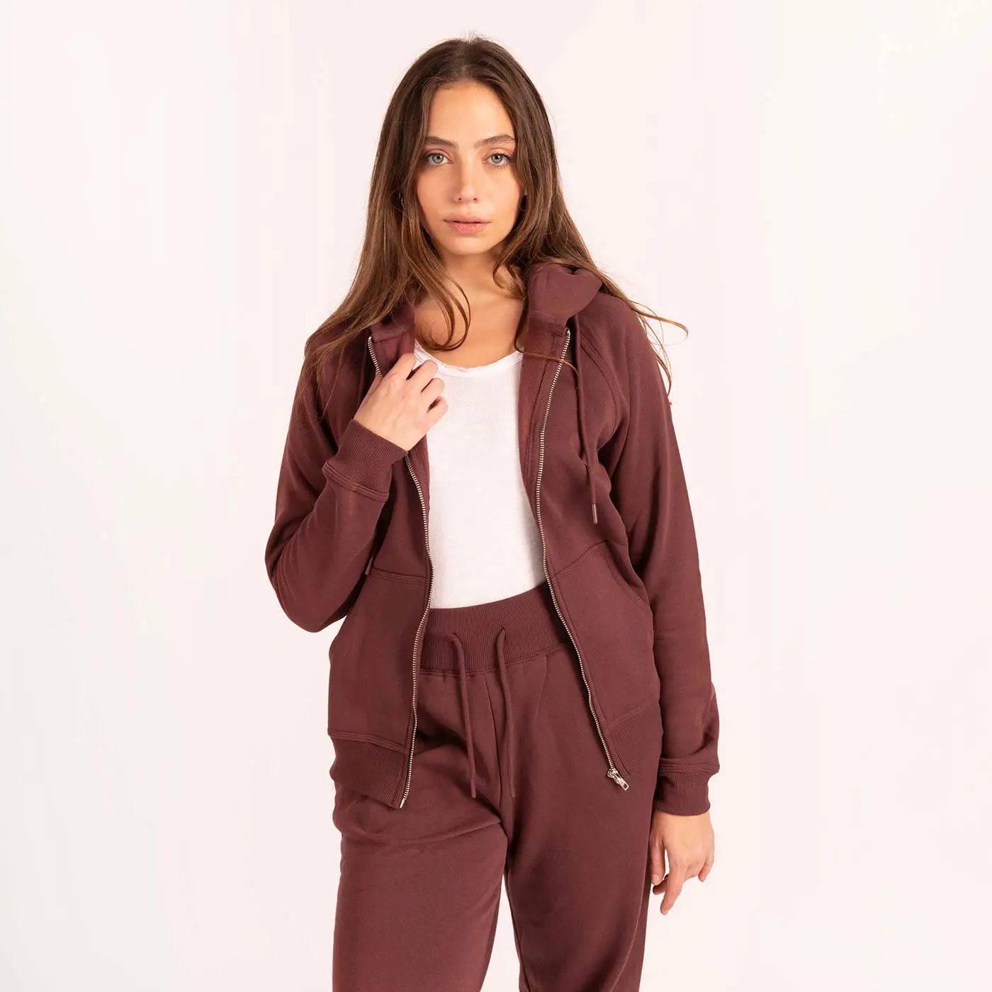 סווטשירטים וקפוצ'ונים בורדו L