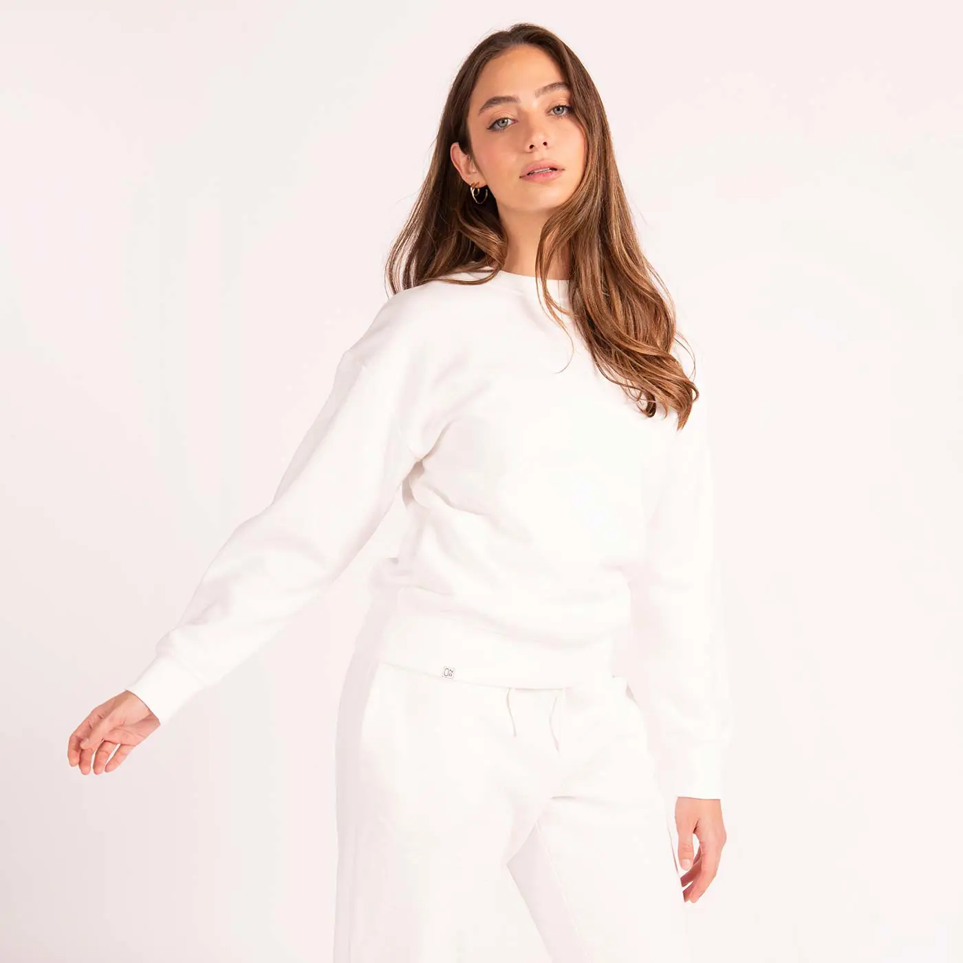 סווטשירטים וקפוצ'ונים לבן M