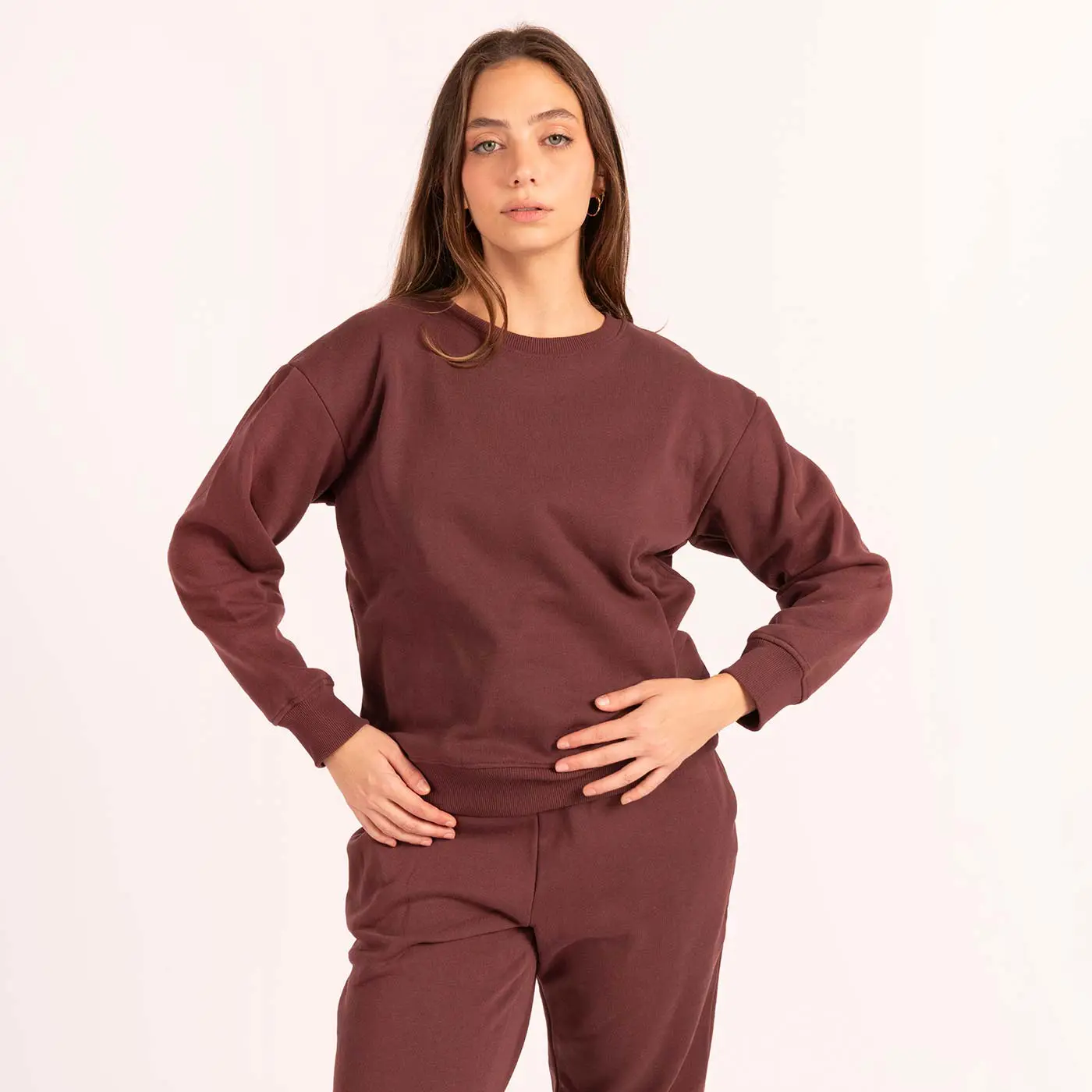 סווטשירטים וקפוצ'ונים בורדו M