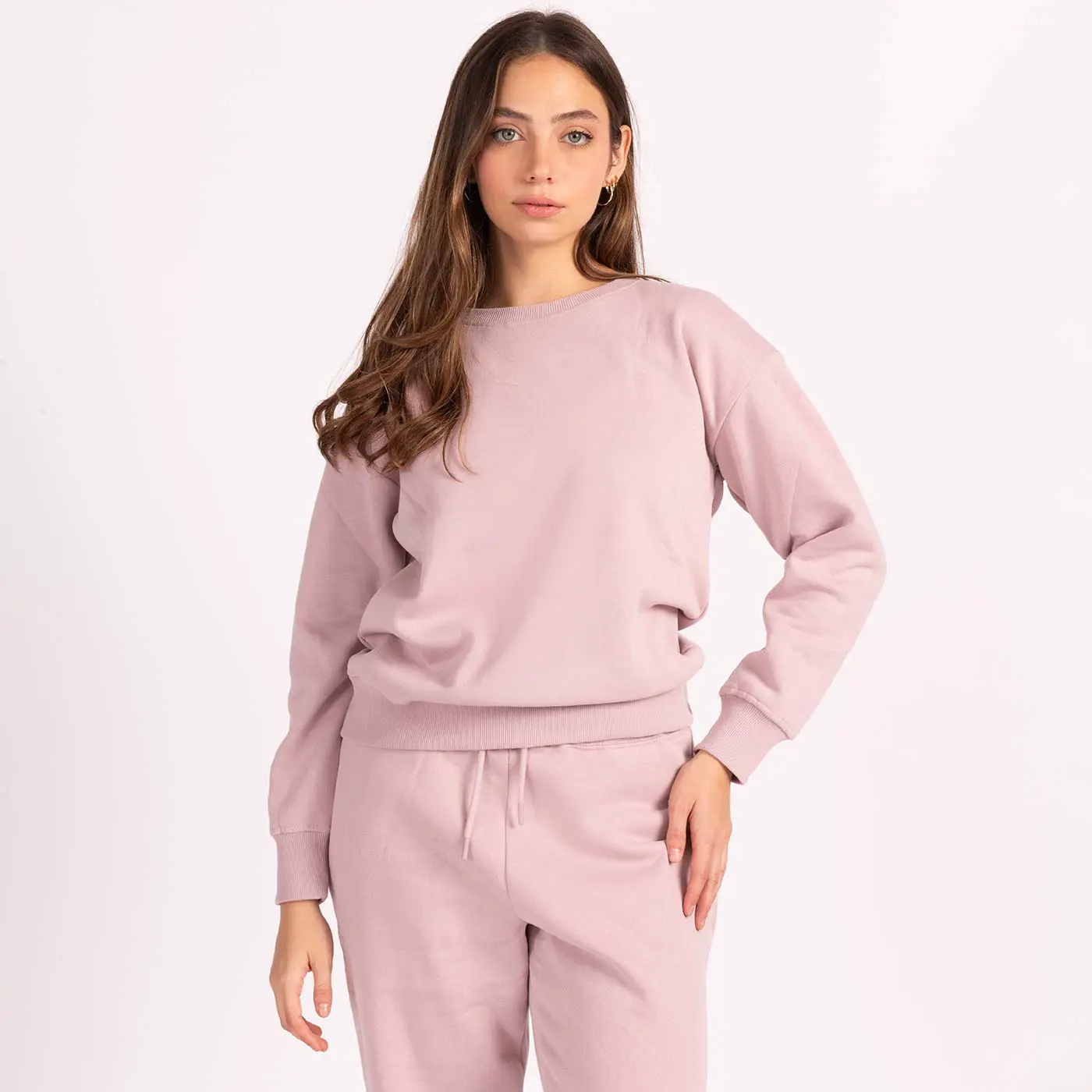 סווטשירטים וקפוצ'ונים ורוד עתיק M