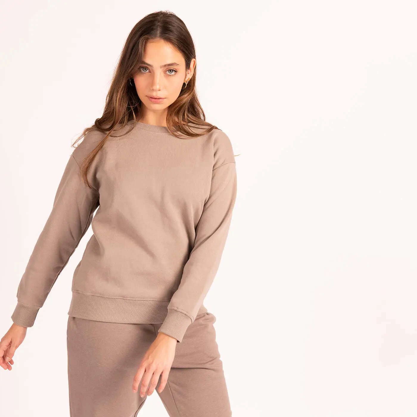 סווטשירטים וקפוצ'ונים חאקי M