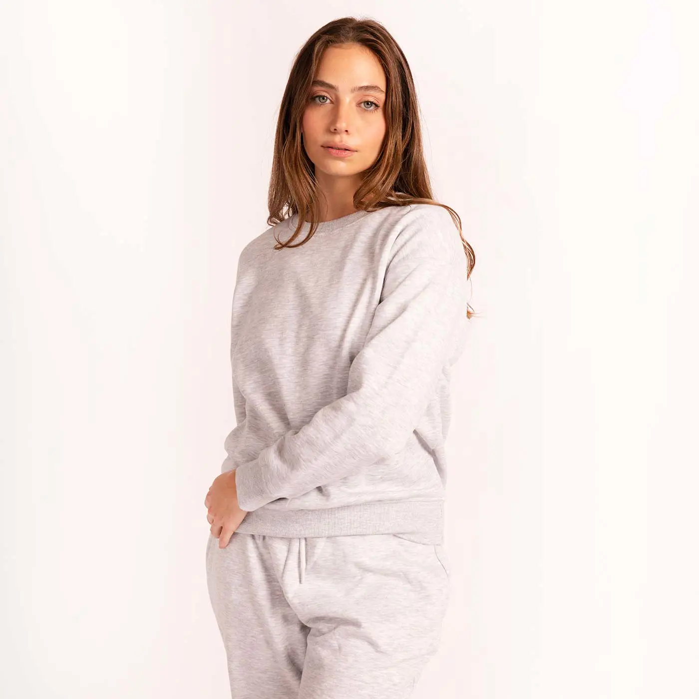 סווטשירטים וקפוצ'ונים אפור מלאנג L