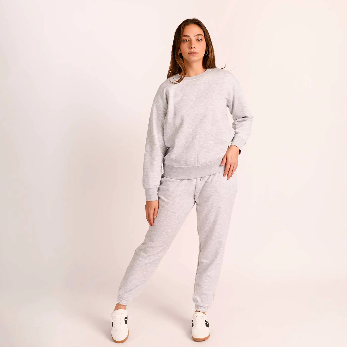 סווטשירטים וקפוצ'ונים אפור מלאנג L