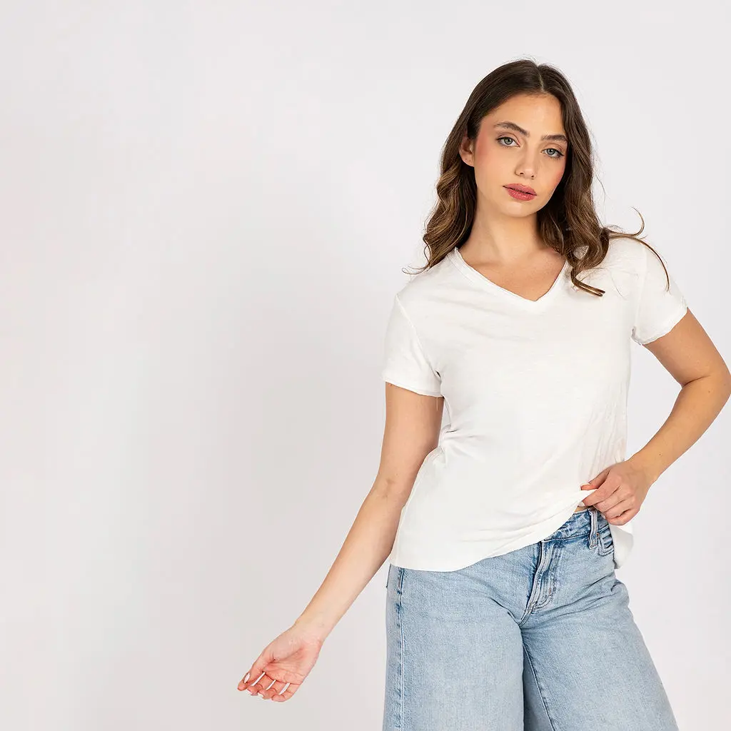 חולצות לבן L