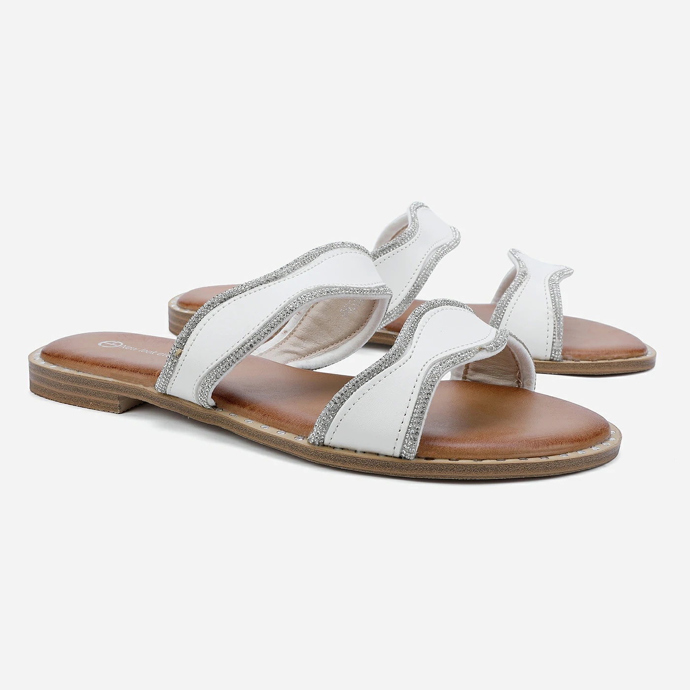 כפכף שטוח לבן 37