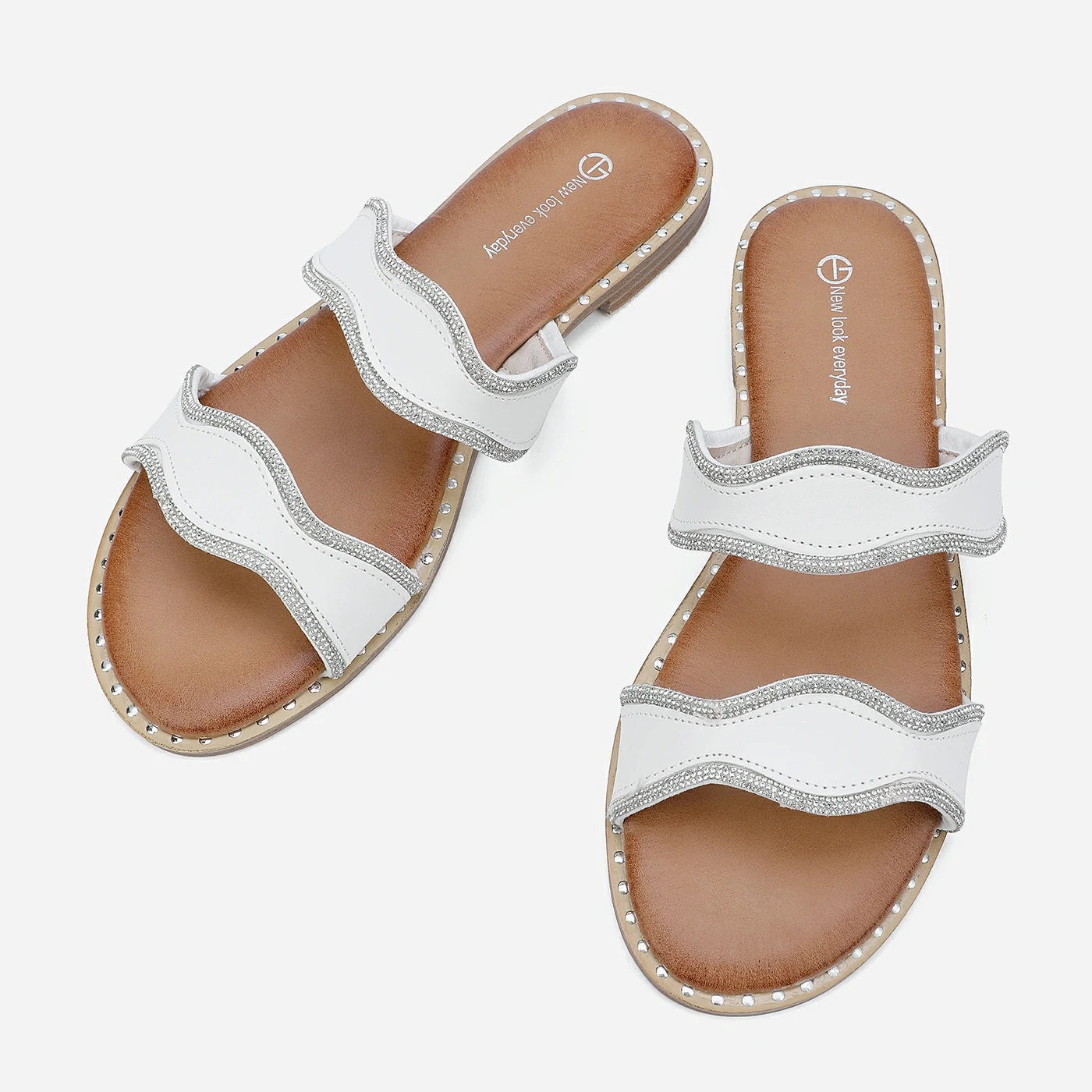 כפכף שטוח לבן 37